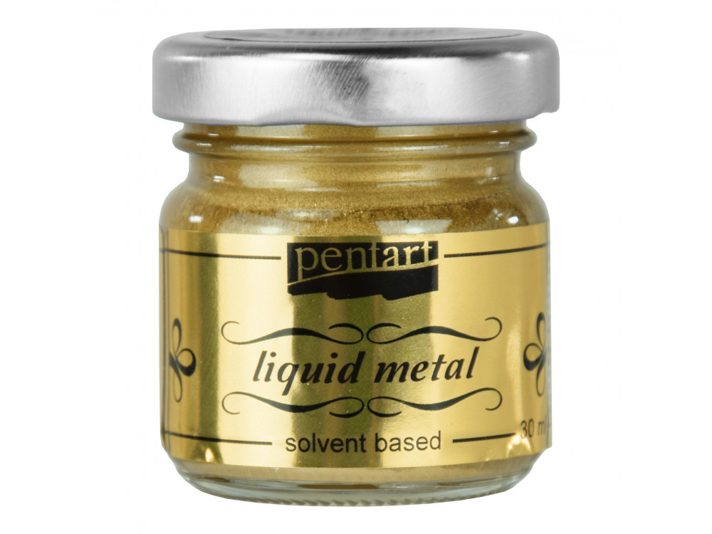 Płynny metal Liquid Metal - Pentart - antyczne złoto, 30 ml