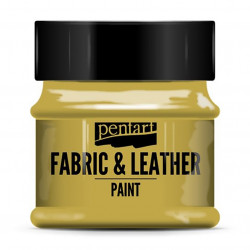 Farba do tkanin i skór - Pentart - złota, 50 ml