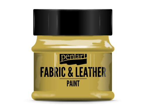 Paint for fabrics & leathers - Pentart - gold, 50 ml