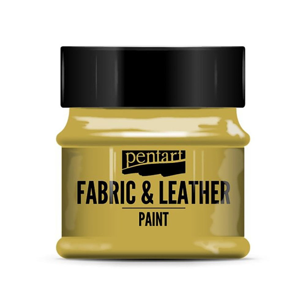 Farba do tkanin i skór - Pentart - złota, 50 ml