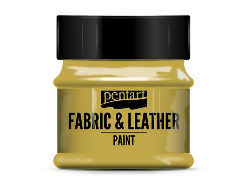 Farba do tkanin i skór - Pentart - złota, 50 ml