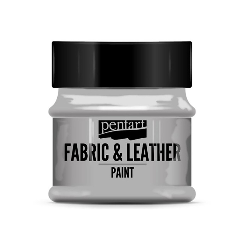 Paint for fabrics & leathers - Pentart - silver, 50 ml