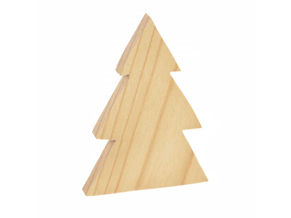 Wooden Christmas tree - 7,5 x 10,3 x 1 cm