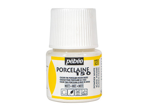 Paint for porcelain Porcelaine 150 - Pébéo - Powder White Matt, 45 ml
