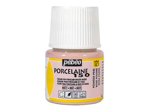 Farba do porcelany Porcelaine 150 - Pébéo - Powder Pink Matt, 45 ml