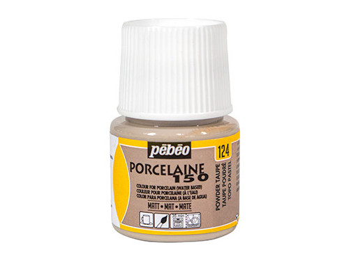 Farba do porcelany Porcelaine 150 - Pébéo - Powder Taupe Matt, 45 ml