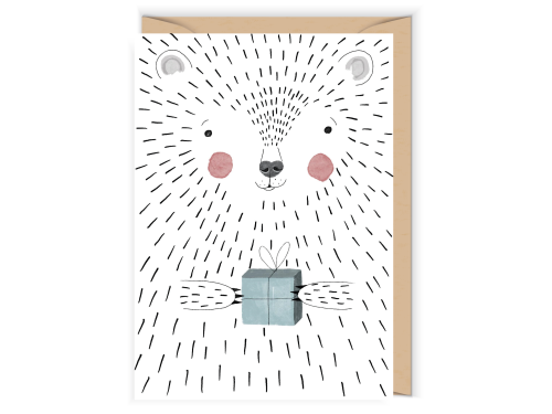 Kartka okolicznościowa - Cudowianki - Big bear, 12 x 17 cm