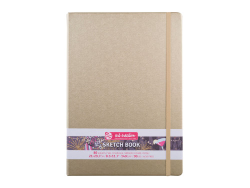 Sketch Book 21 x 29,7 cm - Talens Art Creation - White Gold, 140 g, 80 sheets