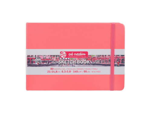 Szkicownik 21 x 14,8 cm - Talens Art Creation - Coral Red, 140 g, 80 ark.