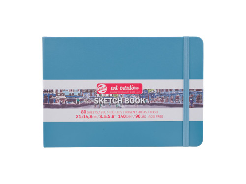 Sketch Book 21 x 14,8 cm - Talens Art Creation - Lake Blue, 140 g, 80 sheets