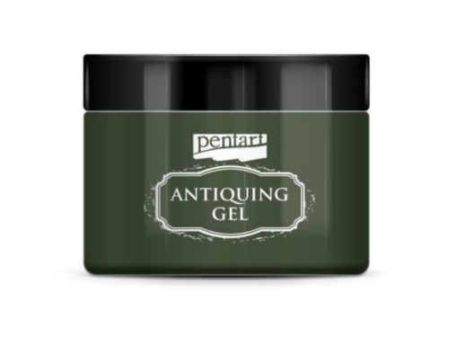 Żel postarzający Antiquing Gel - Pentart - oliwkowy, 150 ml