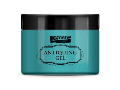 Żel postarzający Antiquing Gel - Pentart - niebieska patyna, 150 ml