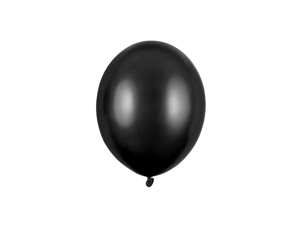 Strong balloons - Metallic Black, 30 cm, 10 pcs