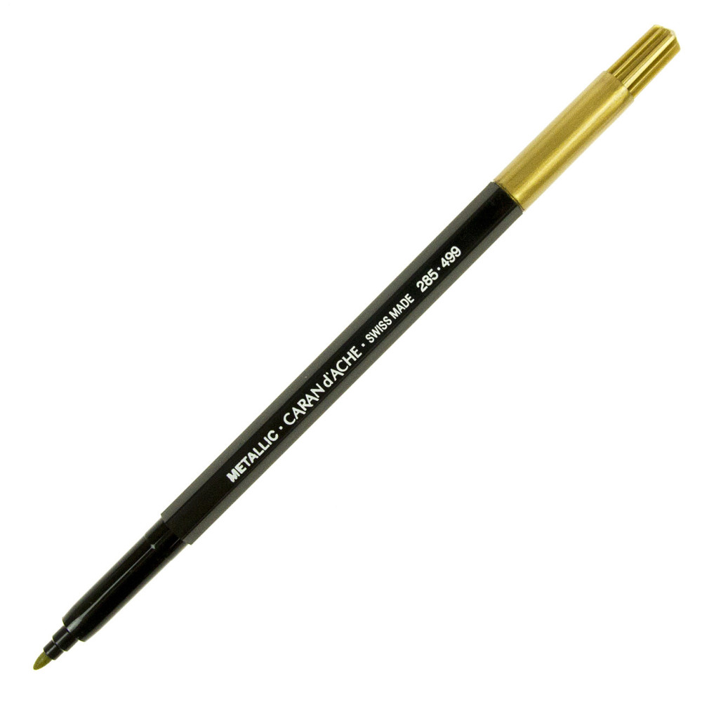 Metallic marker pen - Caran d'Ache - gold