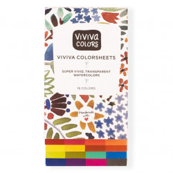 Watercolors colorsheets - Viviva Colors - Original Single Set, 16 colors