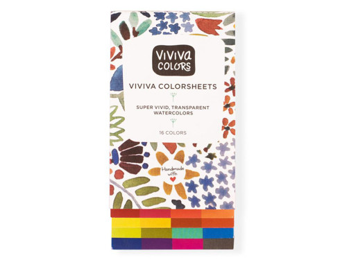 Watercolors colorsheets - Viviva Colors - Original Single Set, 16 colors
