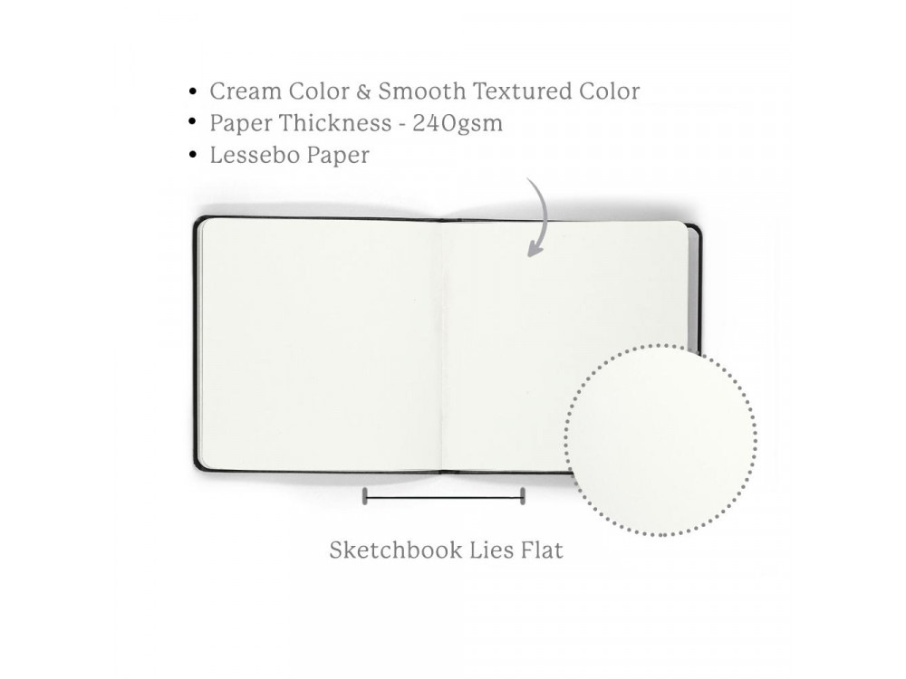 Sketchbook Ivory - Viviva Colors - cream, 19 x 19 cm, 240 g, 32 sheets