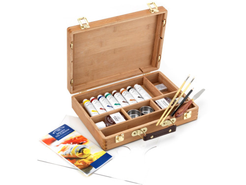 Zestaw farb olejnych Artists' Oil Colour Bamboo Box - Winsor & Newton