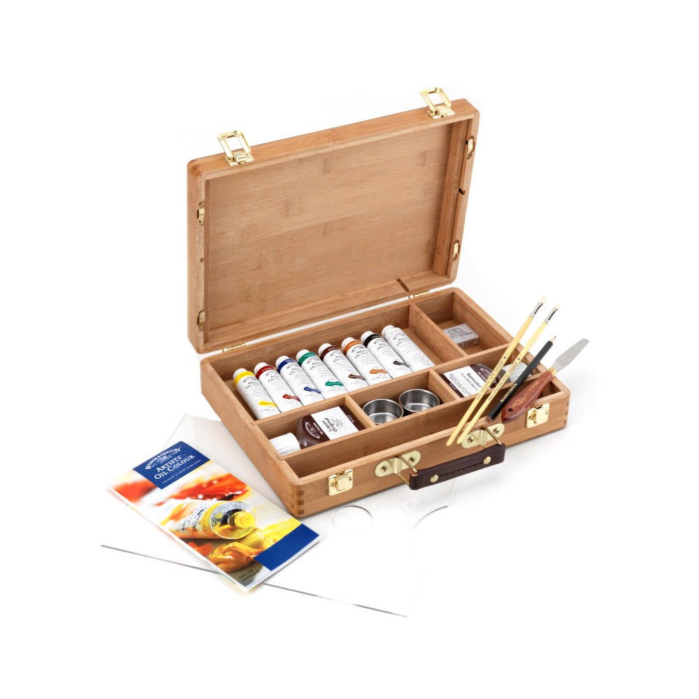 Artists' Oil Colour Bamboo Box - Winsor & Newton