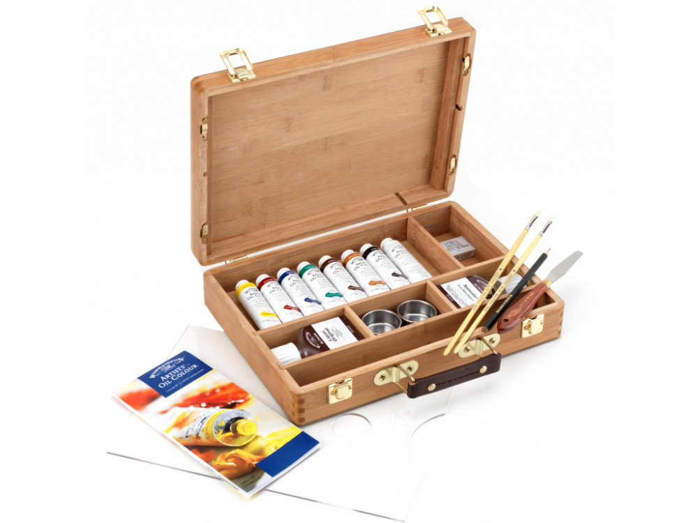 Artists' Oil Colour Bamboo Box - Winsor & Newton