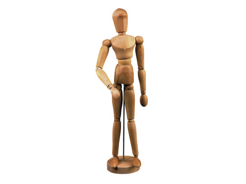 Wooden mannequin for drawing lessons - Lefranc & Bourgeois - men, 30 cm
