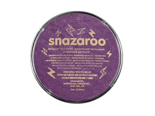 Face and body make-up paint - Snazaroo - Metallic Electric Purple, 18 ml
