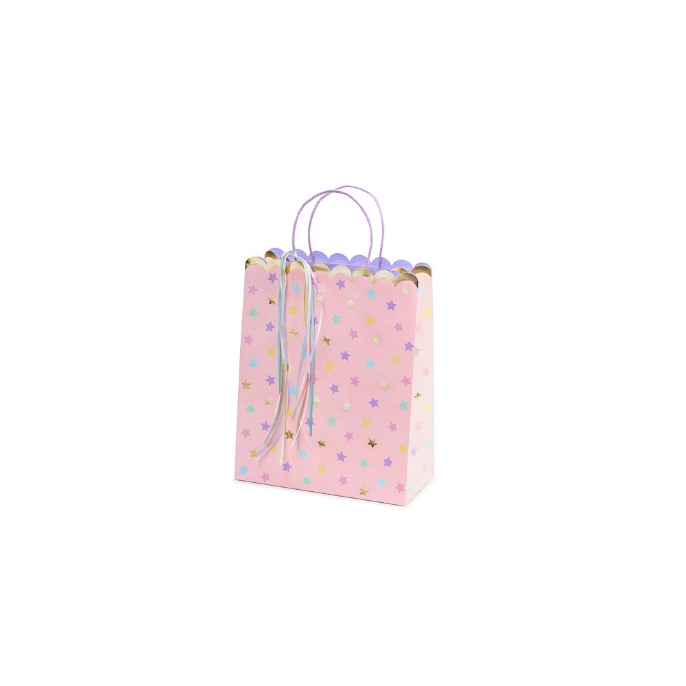 Gift paper bag, Stars - 26 x 32 x 13 cm