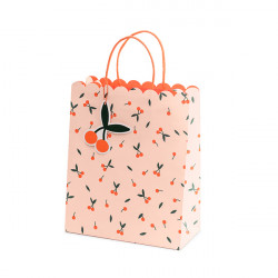 Gift paper bag, Cherry - 26 x 32 x 13 cm