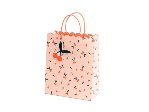 Gift paper bag, Cherry - 26 x 32 x 13 cm