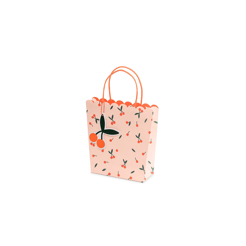 Gift paper bag, Cherry - 22 x 23 x 8 cm