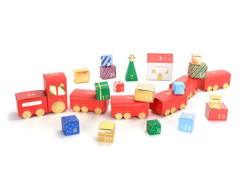 Train advent calendar + letter to Santa Claus - 24 pcs