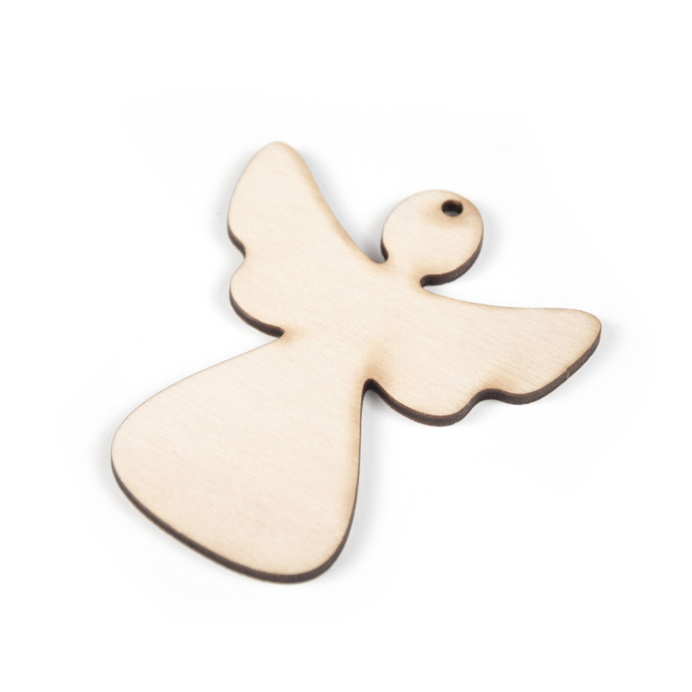 Wooden angel pendant - Simply Crafting - 7,5 cm