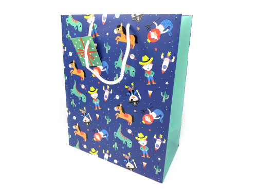 Torebka na prezenty, Boy - Clairefontaine - 26,5 x 14 x 33 cm