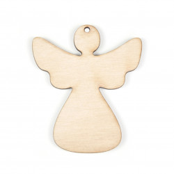 Drewniana zawieszka - Simply Crafting - aniołek, 7,5 cm