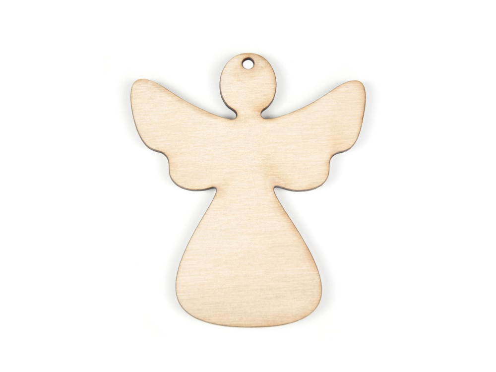 Wooden angel pendant - Simply Crafting - 7,5 cm