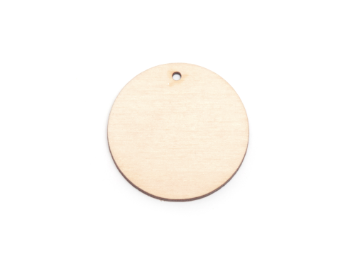 Drewniana zawieszka - Simply Crafting - kółko, 6 cm