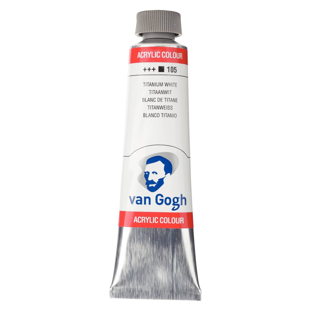 Acrylic Colour paint - Van Gogh - Titanium White, 40 ml