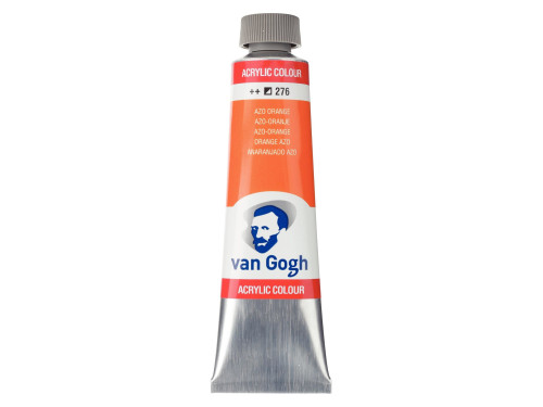 Acrylic Colour paint - Van Gogh - Azo Orange, 40 ml