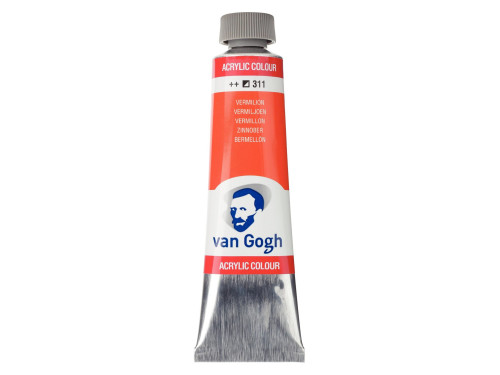 Acrylic Colour paint - Van Gogh - Vermilion, 40 ml