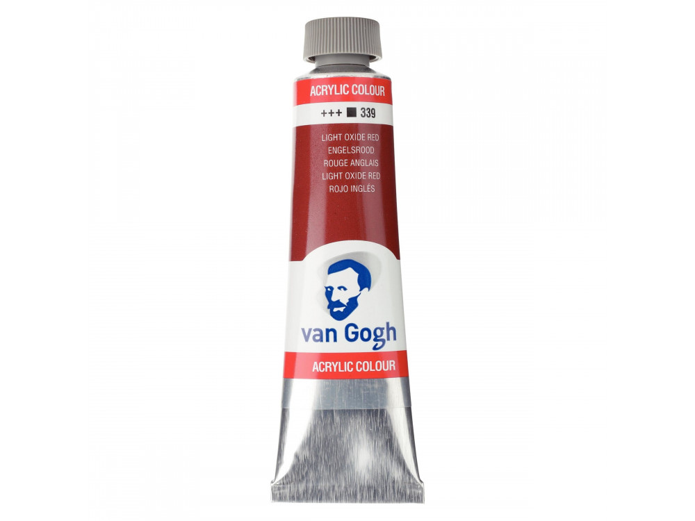 Acrylic Colour paint - Van Gogh - Light Oxide Red, 40 ml