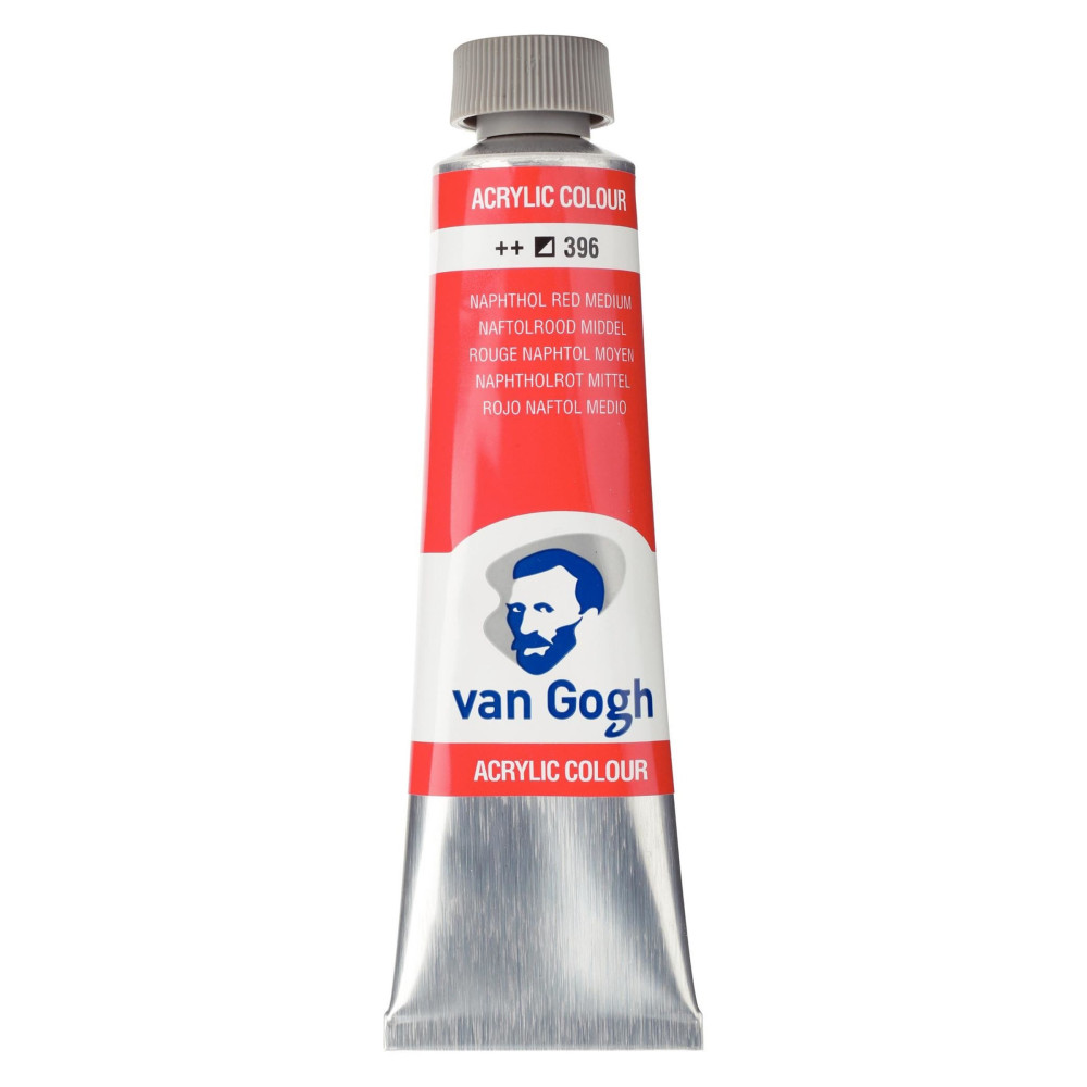 Acrylic Colour paint - Van Gogh - Naphthol Red Medium, 40 ml