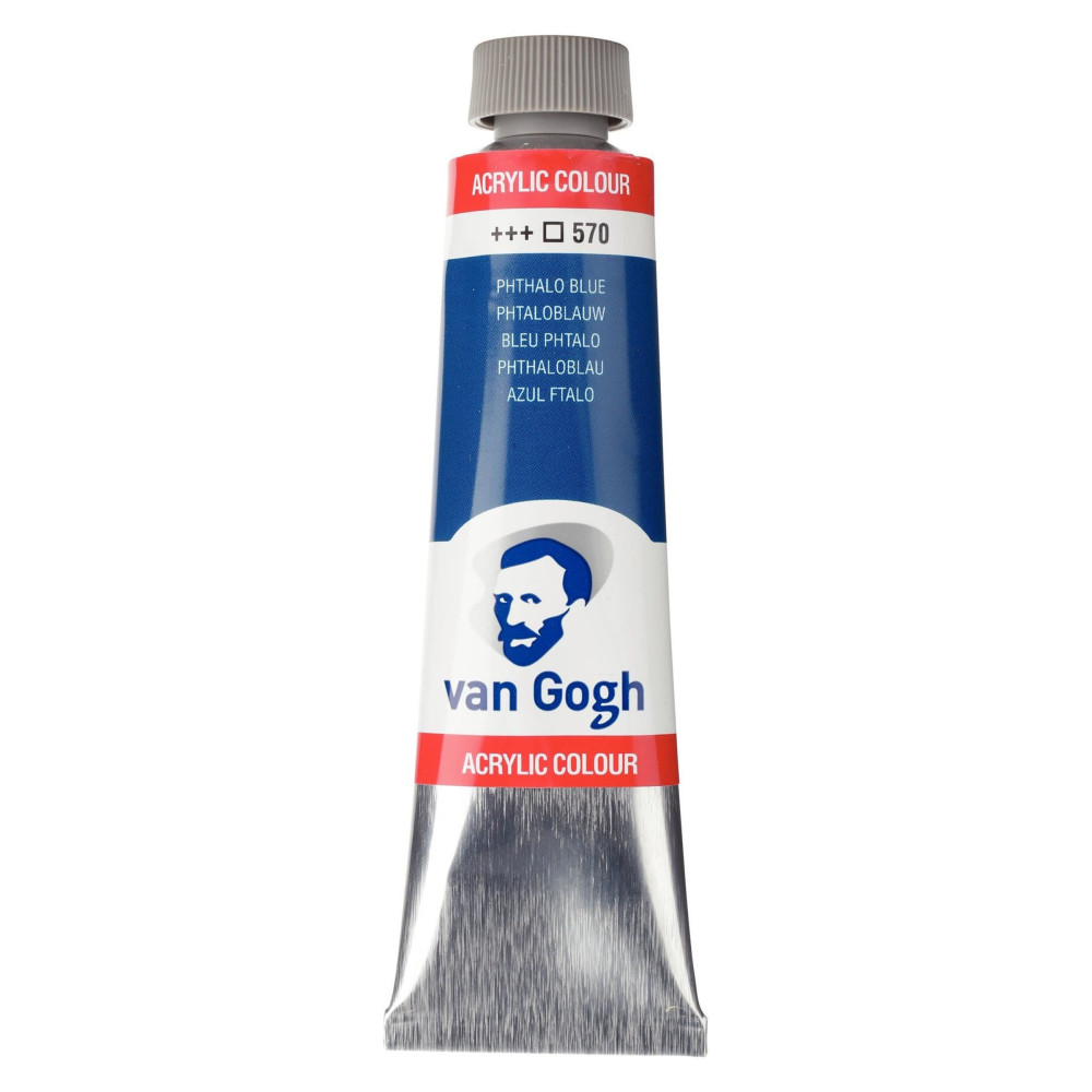 Acrylic Colour paint - Van Gogh - Phthalo Blue, 40 ml