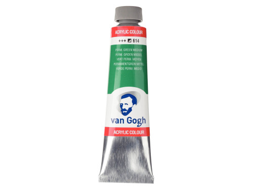 Farba akrylowa - Van Gogh - Permanent Green Medium, 40 ml