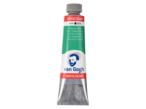 Acrylic Colour paint - Van Gogh - Emerald Green, 40 ml