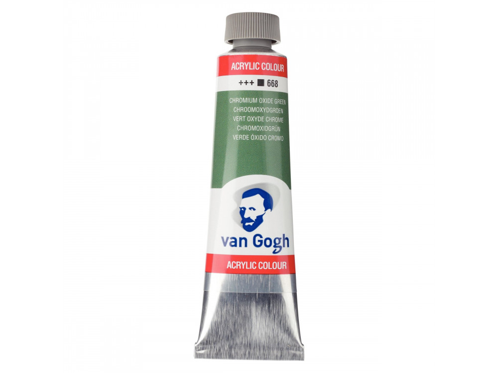 Acrylic Colour paint - Van Gogh - Chromium Oxide Green, 40 ml