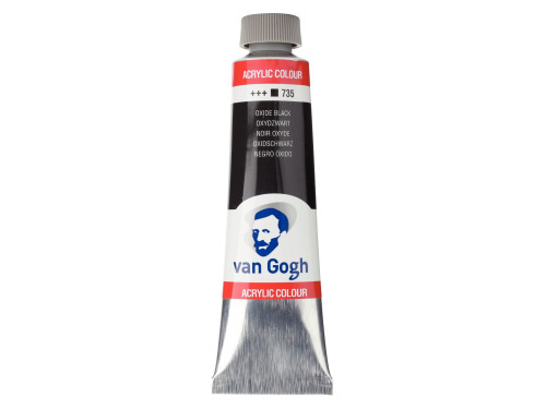 Farba akrylowa - Van Gogh - Oxide Black, 40 ml