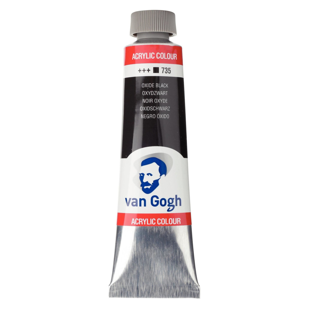 Acrylic Colour paint - Van Gogh - Oxide Black, 40 ml