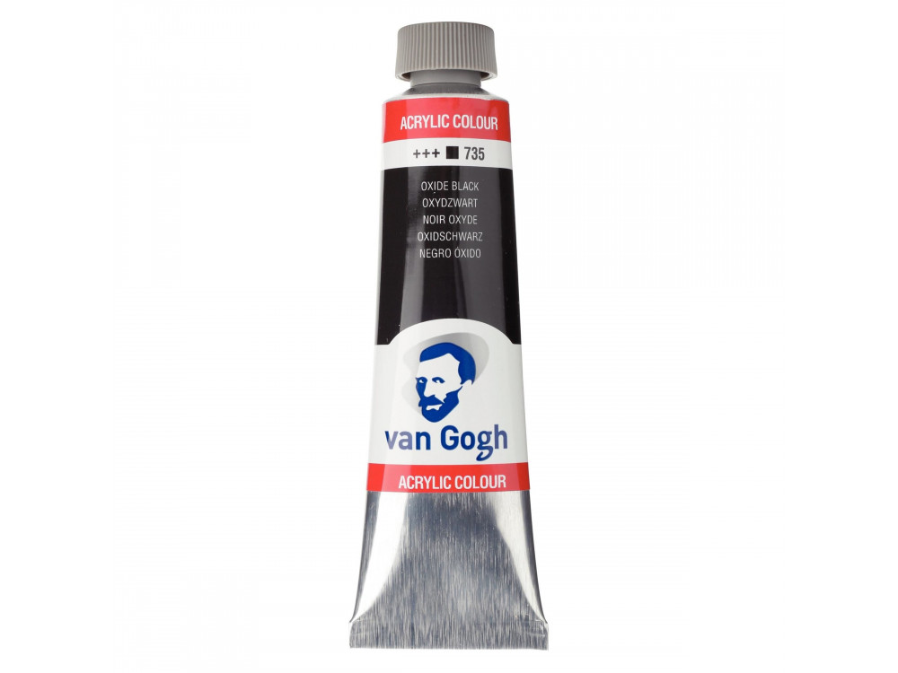 Farba akrylowa - Van Gogh - Oxide Black, 40 ml