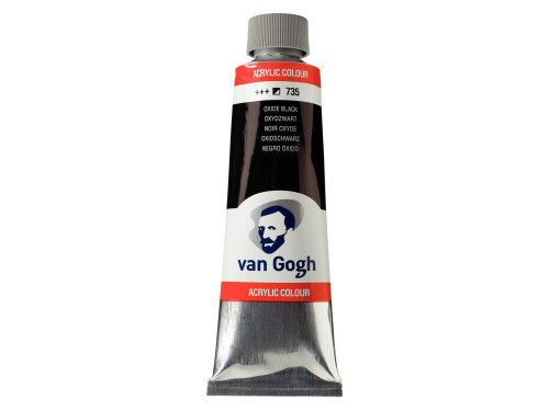 Acrylic Colour paint - Van Gogh - Oxide Black, 150 ml