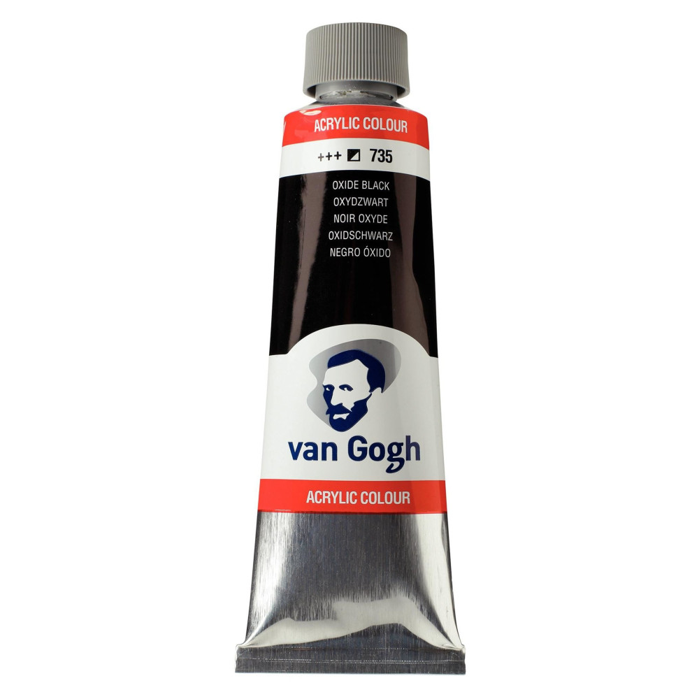 Farba akrylowa - Van Gogh - Oxide Black, 150 ml